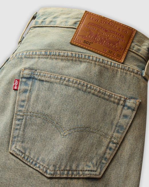 Levi's Gray 501 Straight Leg Jeans for men