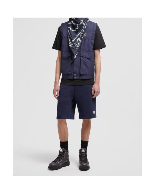 Moncler Blue X Mercedes-Benz By Nigo Cotton Shorts for men