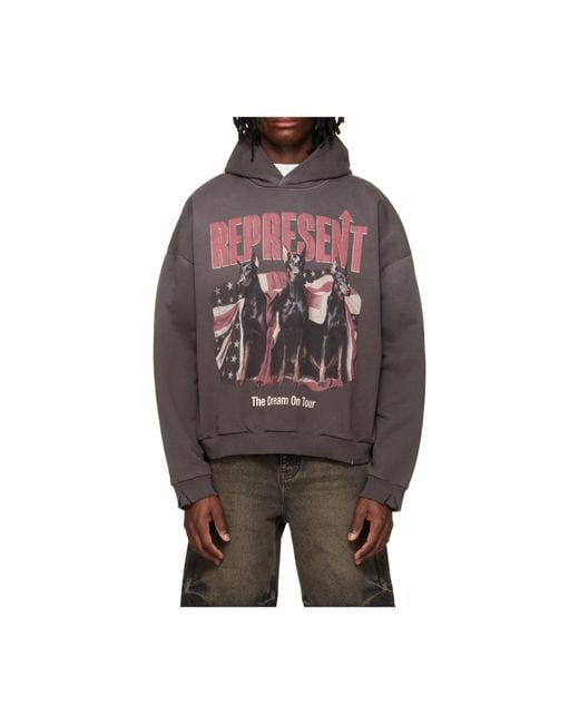 Represent Brown Dream On Tour Graphic Hoodie for men