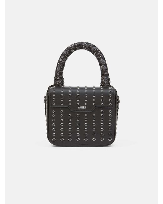 Amiri Black Micro Ma Stud Bag