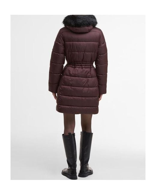 Barbour Purple Anastasia Puffer Jacket