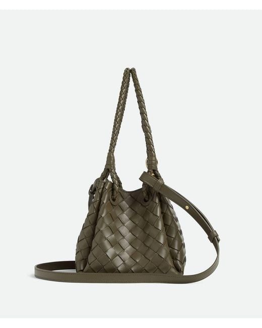 Bottega Veneta Green Parachute Small Shoulder Bag