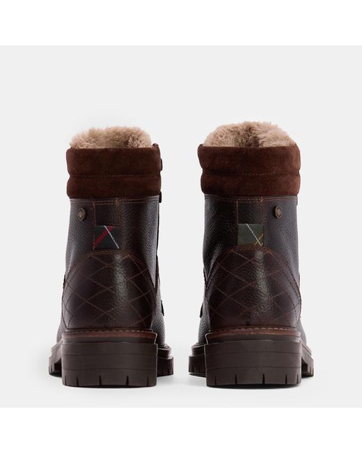 Barbour Brown Hiker Rugged Boots