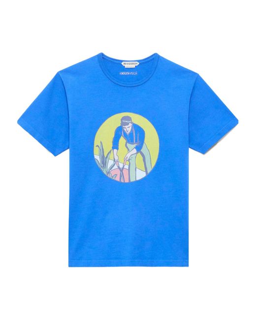 J.W. Anderson Blue Jw Anderson Gardener T-Shirt for men