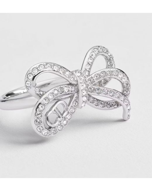 Dior White Infinity Bow Ring