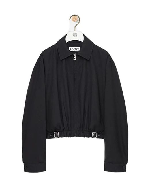 Loewe Black Belted Balloon Jacket for men