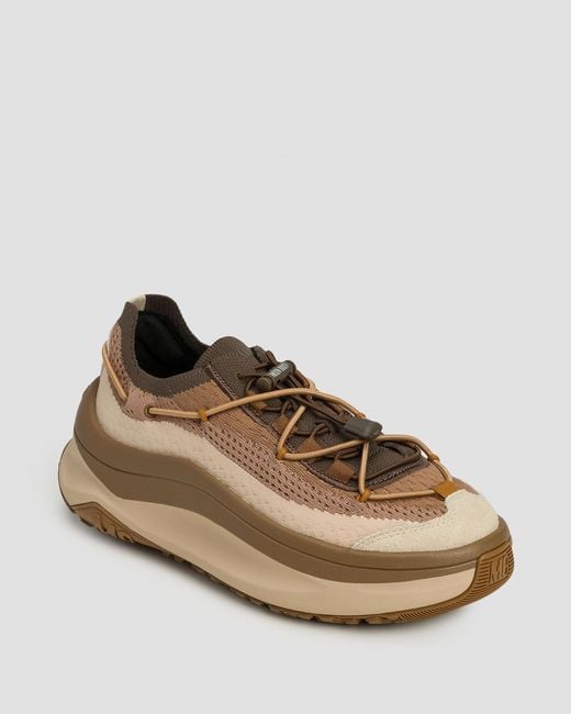 Moon Boot Brown Knitted Moon247 Low Top Sneakers