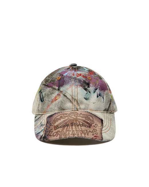 Acne Gray Printed Cap