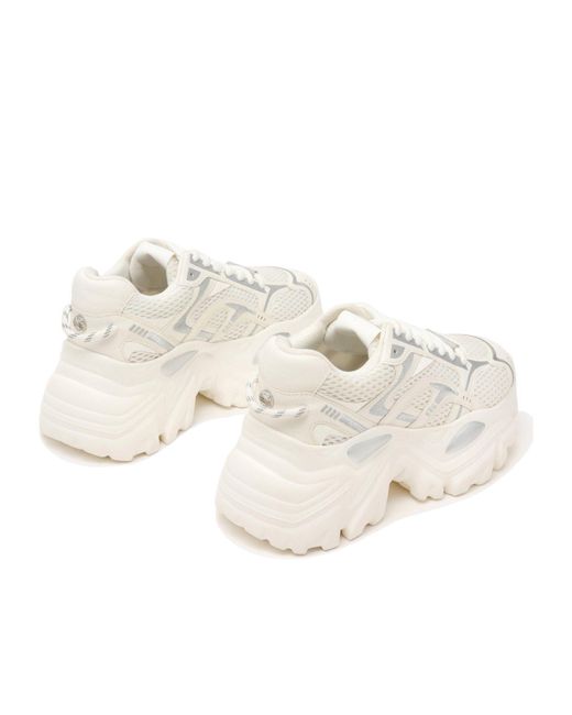 Steve Madden White Mesh Dad Sneakers