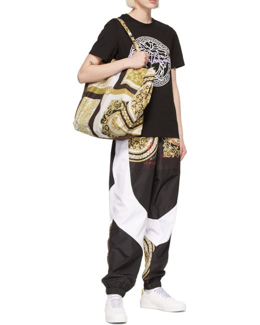 Versace Black Medusa Motif Logo-Print T-Shirt