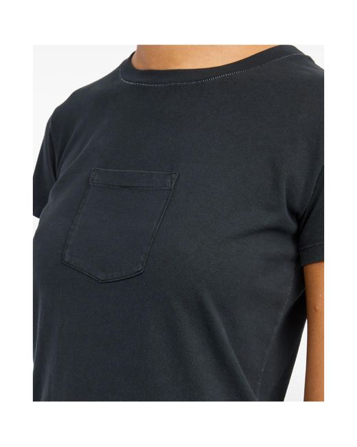 MM6 by Maison Margiela Black Cotton T-Shirt
