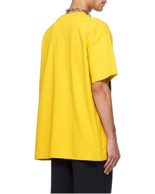 Acne Yellow Short-Sleeved T-Shirt