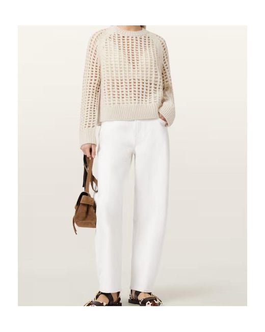 AllSaints Natural Wool-Blend Suniva Sweater