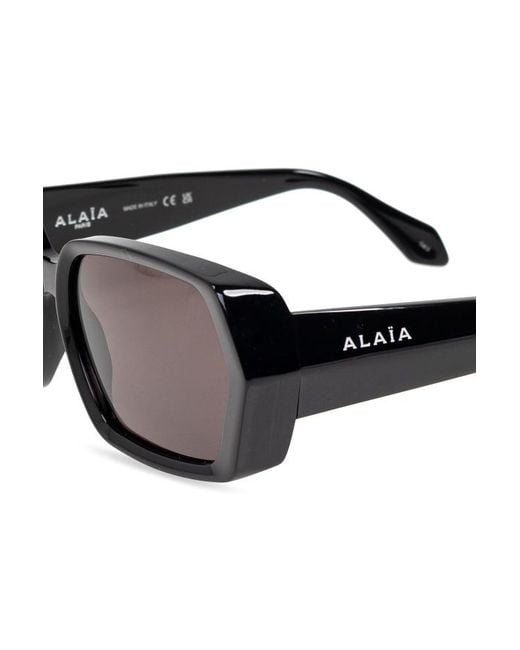 Alaïa Multicolor Alaïa Geometric Rectangular Sunglasses