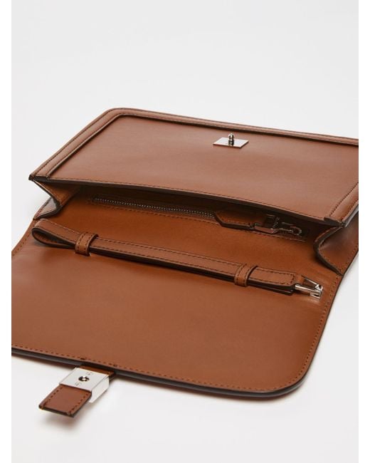 Max Mara Brown Bianca Clutch Bag