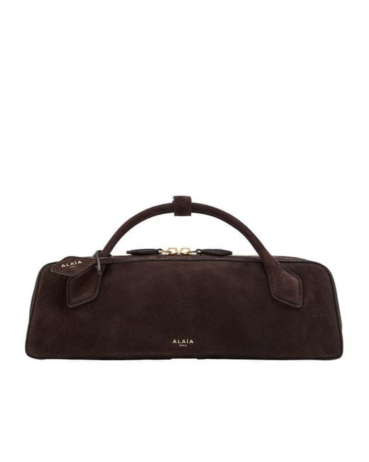 Alaïa Brown Suede Clutch