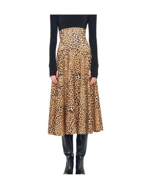 Norma Kamali Natural Midi Skirts