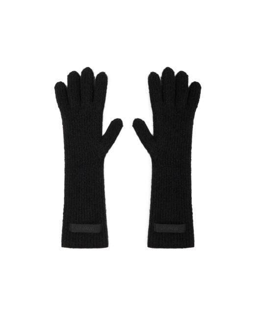 Jacquemus Black The Gros Grain Gloves for men