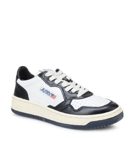 Autry White Medalist Low-Top Sneakers