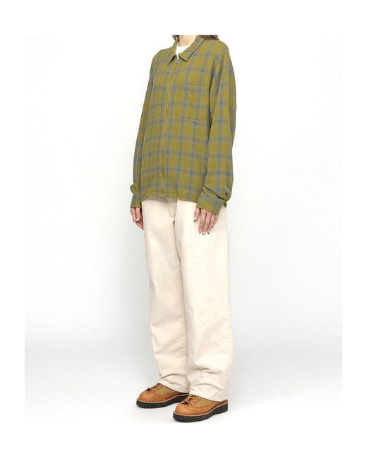 Stussy Green Zippered Shirt for men