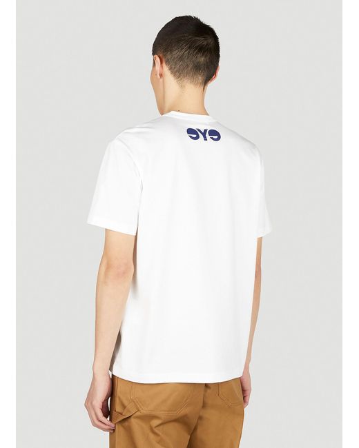 Junya Watanabe White X Carhartt Printed T-Shirt With Round Neck for men