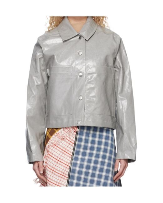 Song For The Mute Gray Lapel Casual Jacket