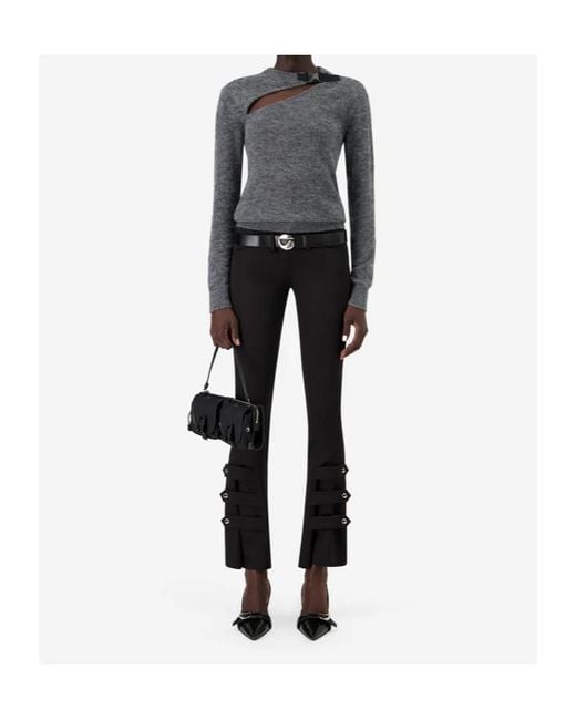 Coperni Gray Buckle Cut-Out Jumper