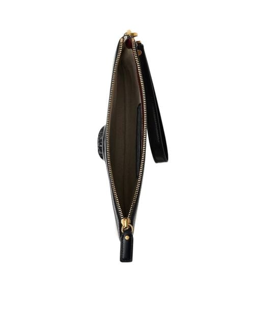 Versace Black Rivière Zipped Pouch