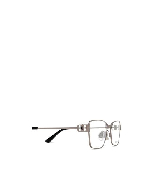 Balenciaga White Eyewear Rectangle Frame Glasses for men