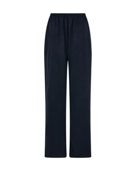 Ferragamo Blue Ferragamo Wide-Leg Jogger Trouser