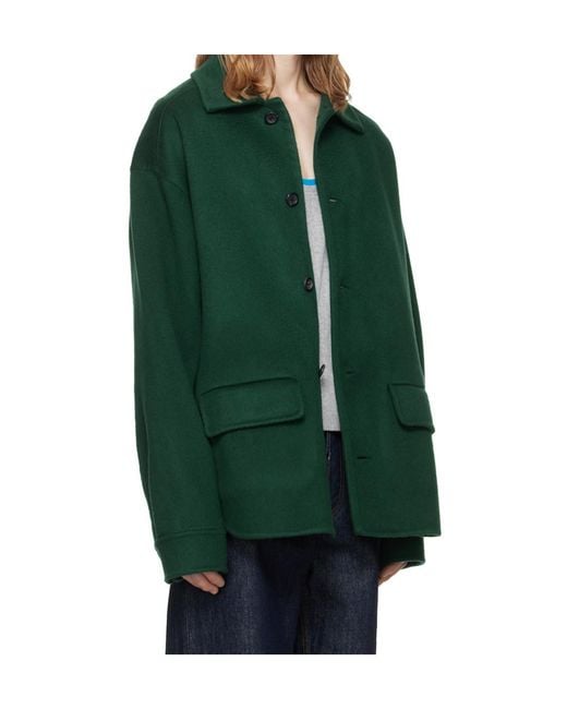 Marni Green Long-Sleeved Casual Jacket for men