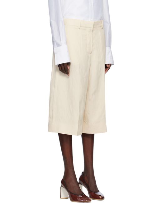 Stella McCartney Natural Culotte Trousers