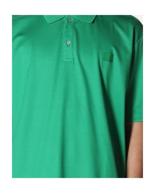 Paul & Shark Green Logo Details Polo Shirt for men