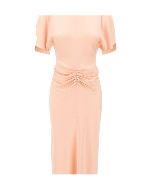 Victoria Beckham Multicolor Isabella Pleated Maxi Dress