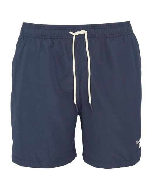 Barbour Blue Logo Swim Shorts for men