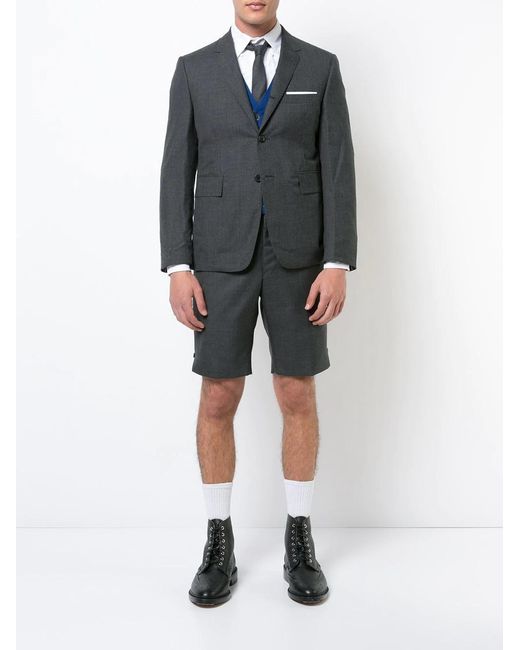Thom Browne Gray Classic Backstrap Shorts for men