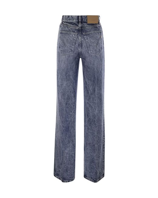 Dondup Blue Wide Leg Jeans