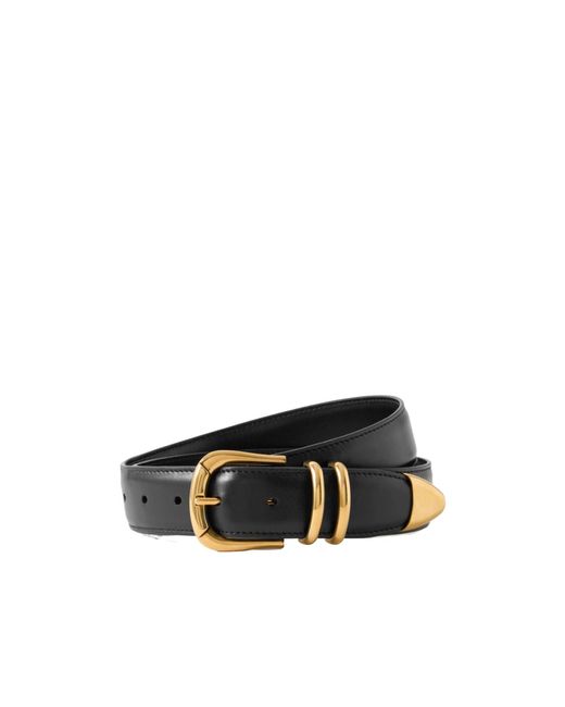 The Row Black Vintage Belt