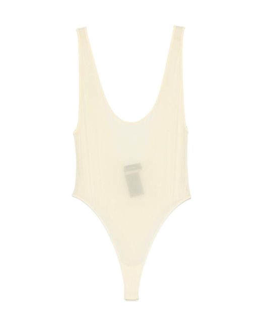 Wardrobe NYC White Swimsuit Bodysuit