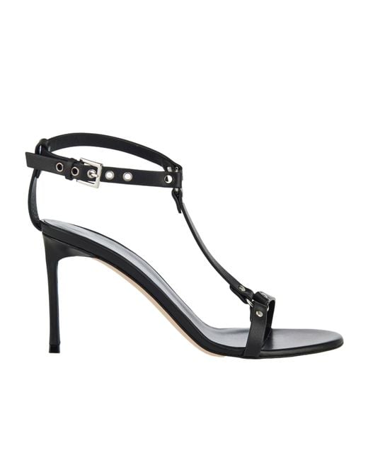 Tom Ford Black Round-Toe High-Heeled Sandals