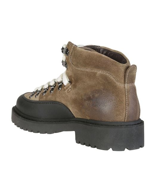 Doucal's Brown Suede Hiking Boots for men
