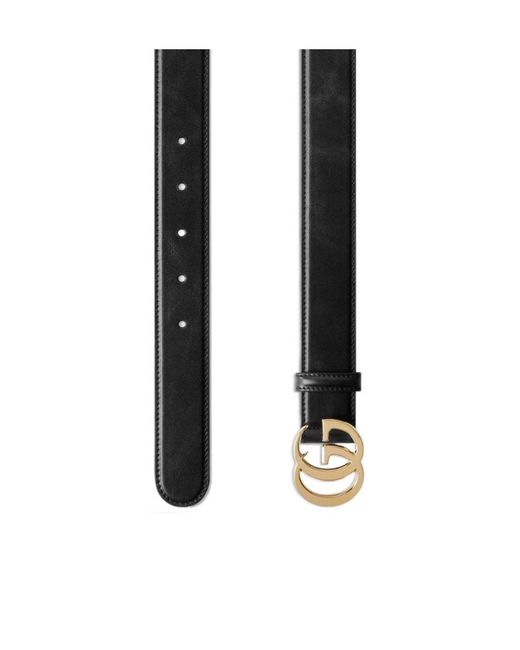 Gucci Black Double G Buckle Belt