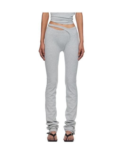 OTTOLINGER Gray Ada Wrap-Leg Pants