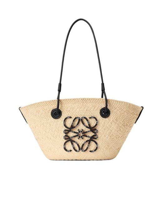 Loewe Natural Logo Detail Top Handle Bag