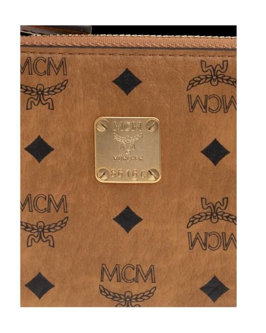 MCM Brown Logo Wallet