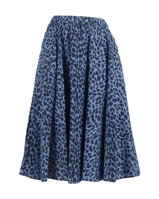 Aspesi Blue Midi Skirts