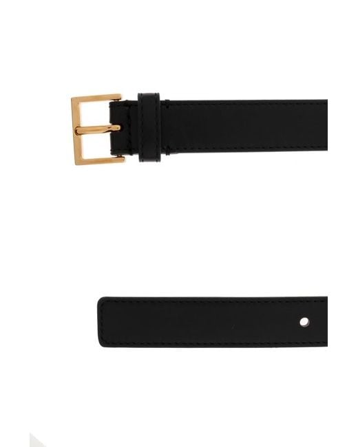 Versace White Logo-Lettering Buckle Belt