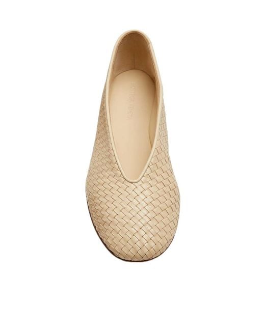 Bottega Veneta Natural Rosa Ballerina Shoes