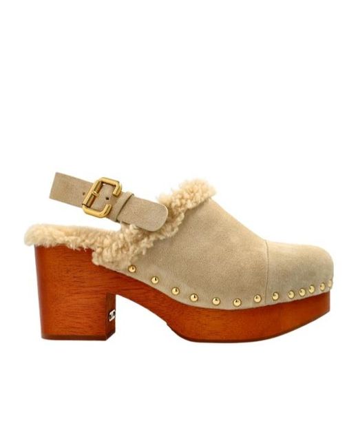 Chloé Multicolor Chloé Jeannette Wedge Clogs