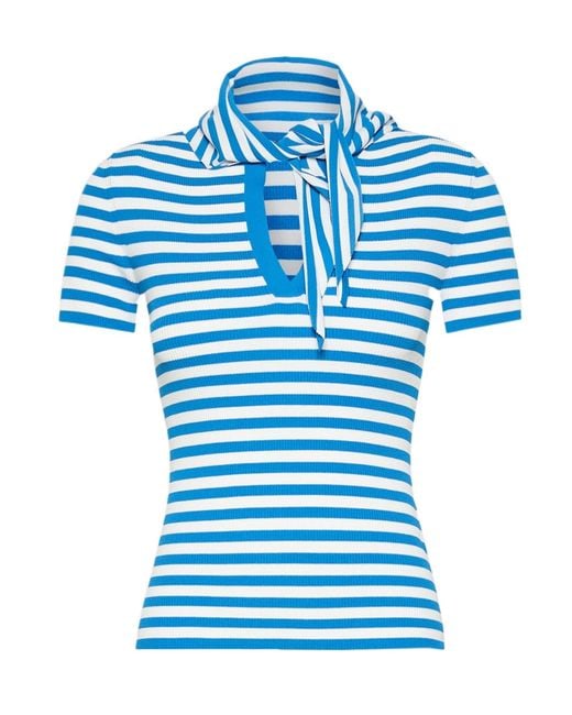 Max Mara Blue Striped Sweater